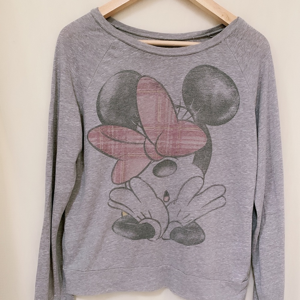 Girls/juniors Minnie mouse Burnout graphic tee M